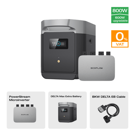 EcoFlow DELTA Max Smart Extra Battery (Refurbished) 0% VAT (Only Germany) DELTA Max Extra Battery (Refurbished) + PowerStream 600W（Member-only）
