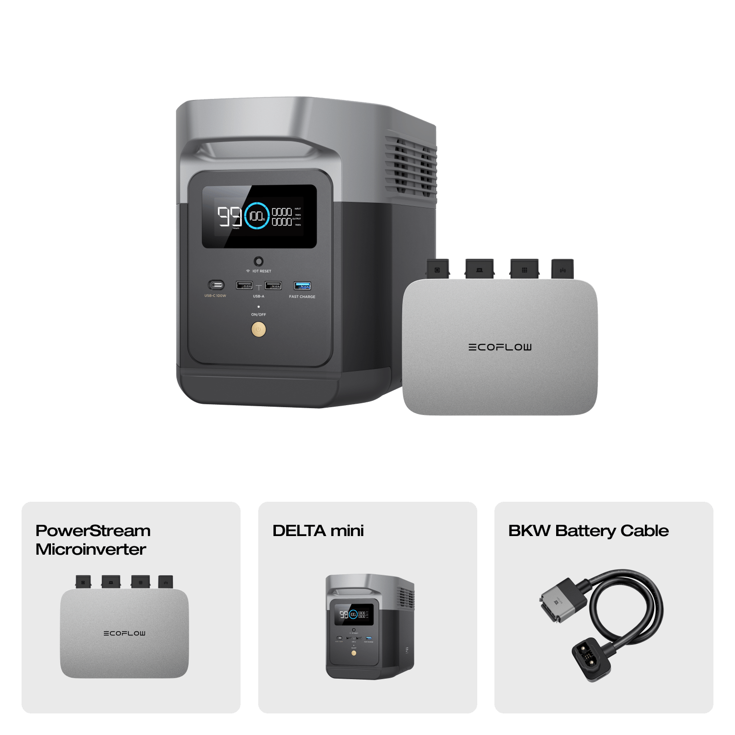 EcoFlow DELTA mini Portable Power Station (Refurbished) DELTA mini (Refurbished) + PowerStream 800 W (Member-only)