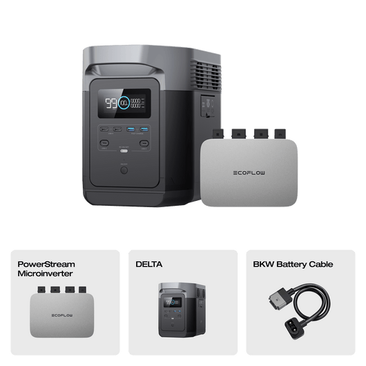 EcoFlow DELTA Portable Power Station (Refurbished) DELTA (Refurbished) + PowerStream 800 W (Member-only)