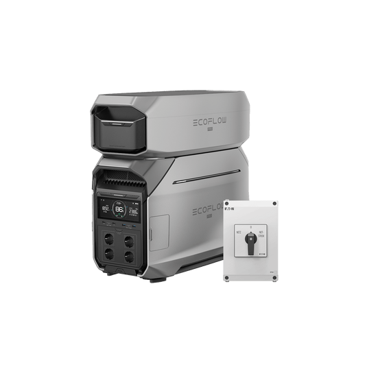 EcoFlow DELTA Pro 3 Home Battery System DELTA Pro 3 + Manual Transfer Switch / DELTA Pro 3 Smart Extra Battery / Incl. VAT