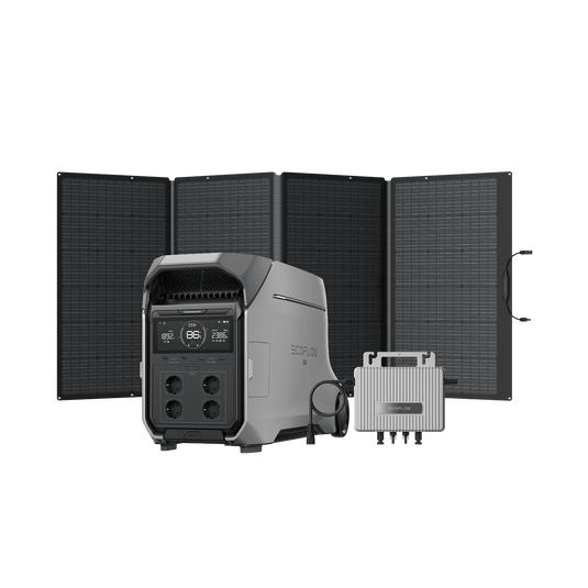 EcoFlow DELTA Pro 3 Portable Power Station 0% VAT (Only DE) DELTA Pro 3 + 400W Portable Solar Panel + STREAM Microinverter