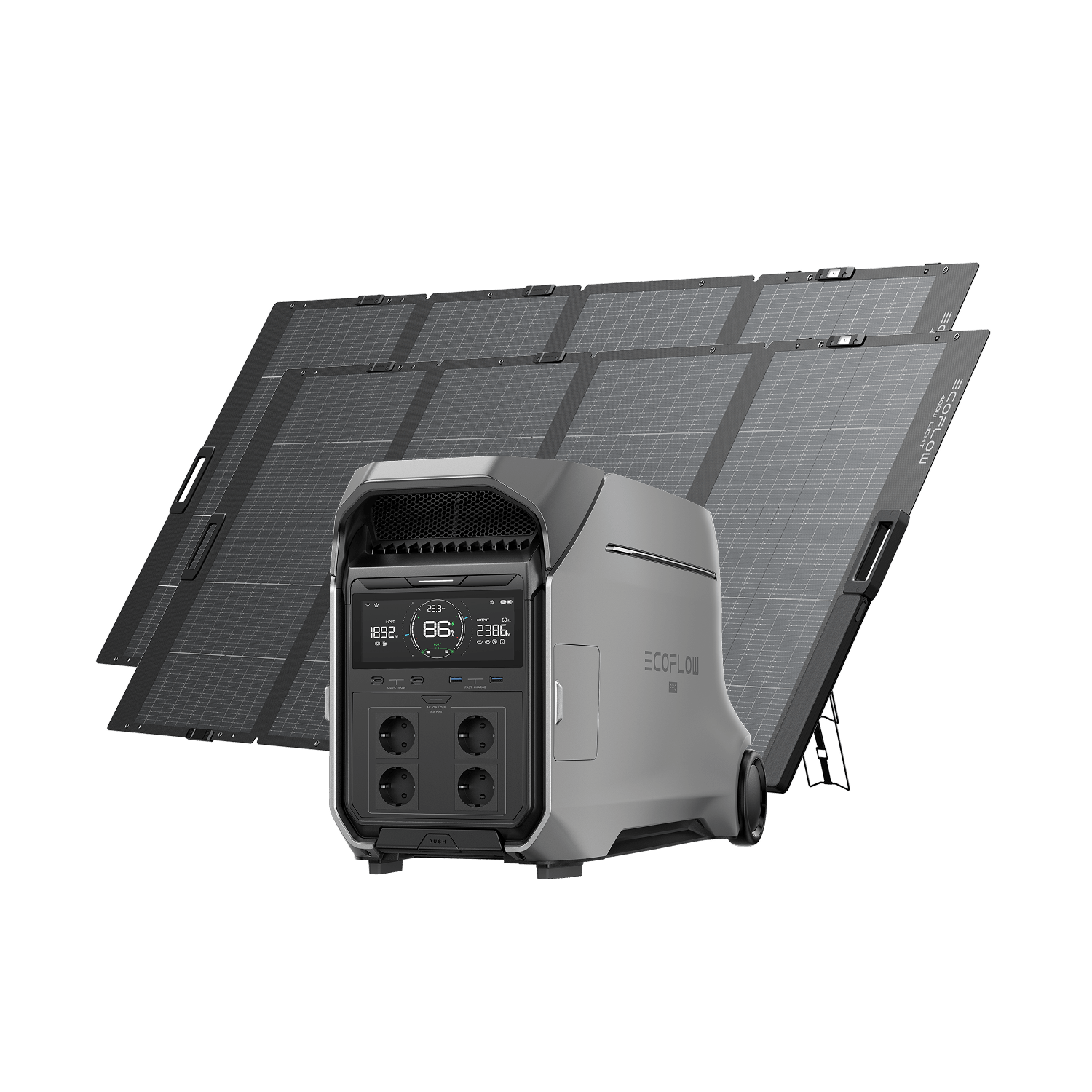 EcoFlow DELTA Pro 3 + 2*400W Portable Solar Panel