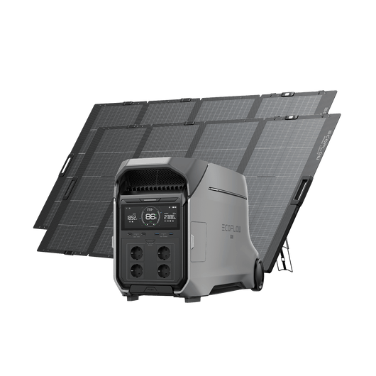 EcoFlow DELTA Pro 3 Solar Generator (PV400W) DELTA Pro 3 + 2 × 400W Portable Solar Panel