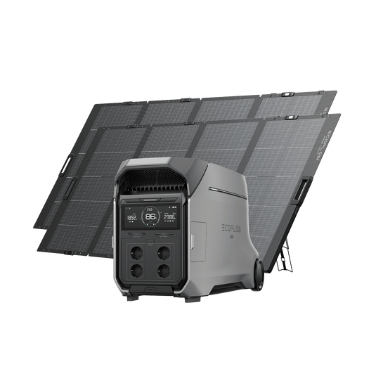 EcoFlow DELTA Pro 3 Solar Generator (PV400W) DELTA Pro 3 + 2 × 400W Portable Solar Panel