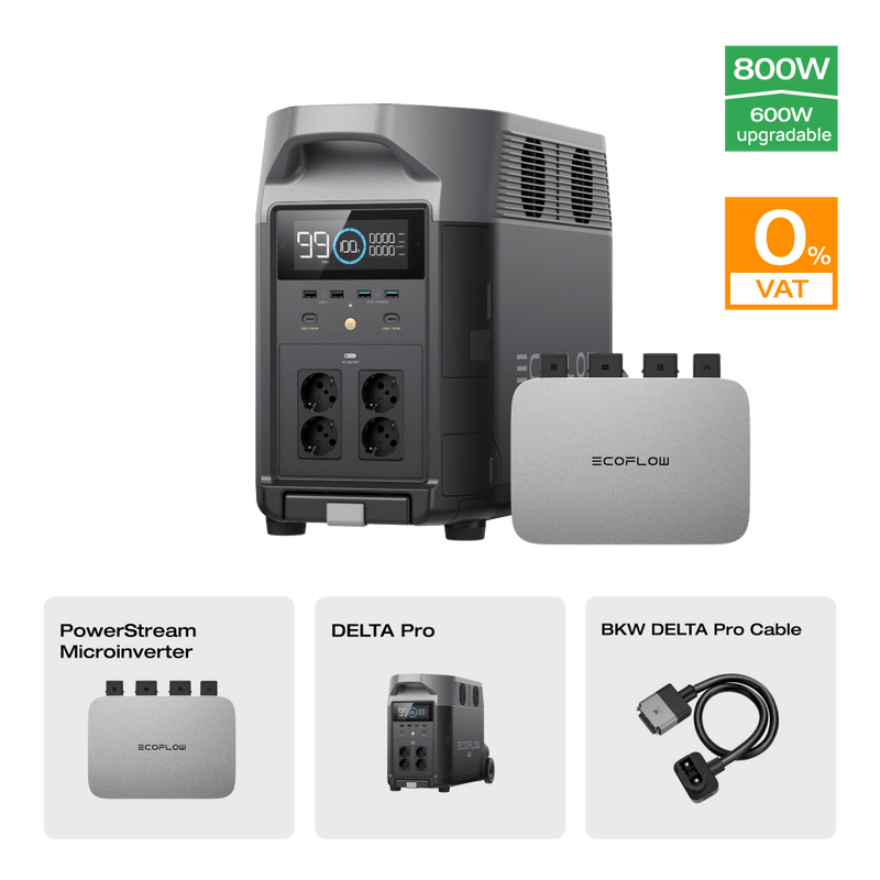 Load image into Gallery viewer, EcoFlow DELTA Pro Portable Power Station 0% VAT (Only Germany) DELTA Pro + PowerStream 600W
