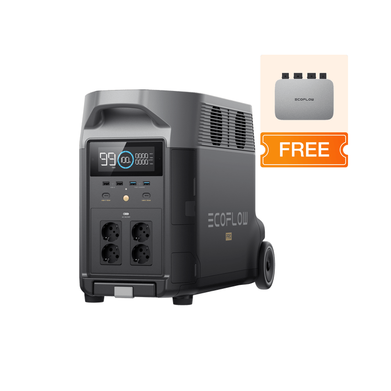 Load image into Gallery viewer, EcoFlow DELTA Pro Portable Power Station 0% VAT (Only DE) DELTA Pro + A FREE PowerStream 800W with battery cable
