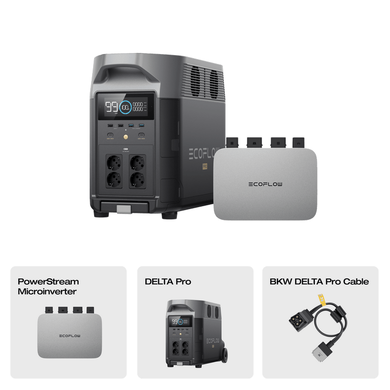Load image into Gallery viewer, EcoFlow DELTA Pro Portable Power Station (Refurbished) DELTA Pro (Refurbished) + PowerStream 800 W
