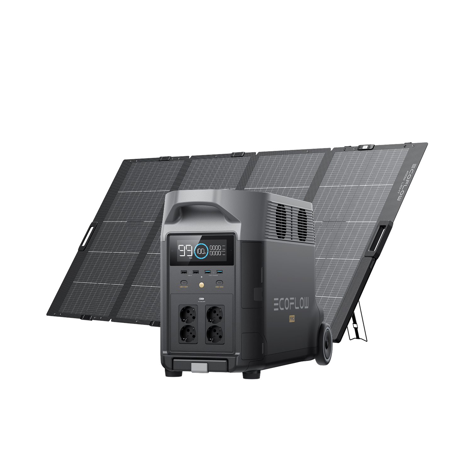EcoFlow DELTA Pro Solar Generator (Portable PV400W) 1*400W + DELTA Pro