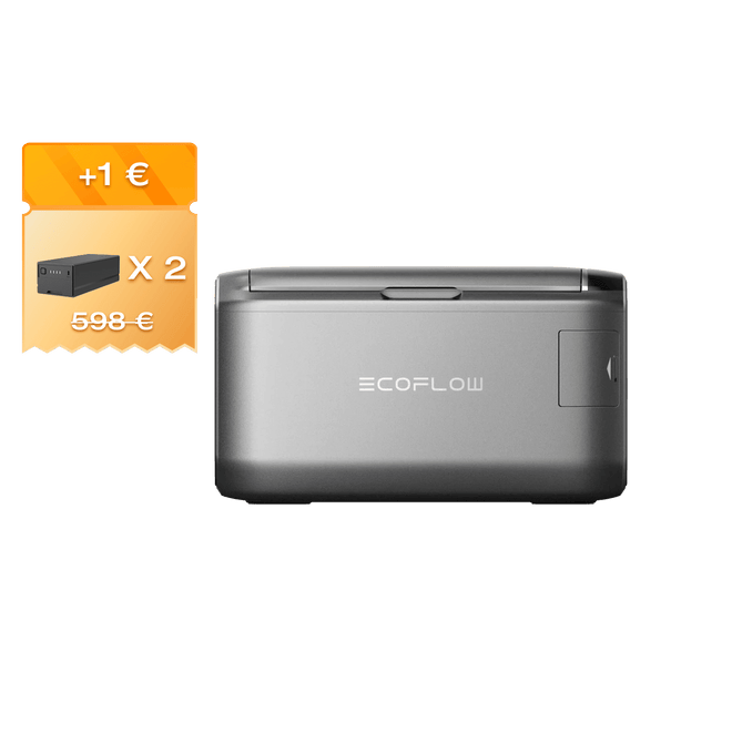 EcoFlow GLACIER Classic Portable Fridge Freezer 35L / 2 x GLACIER Plug-in Battery