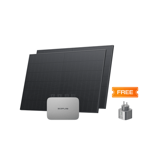 EcoFlow PowerStream Balcony Solar System 800W - 400W Rigid Solar Panel 800W + 2x 400W 400W Rigid Solar Panel / 0 % VAT (Only Germany)