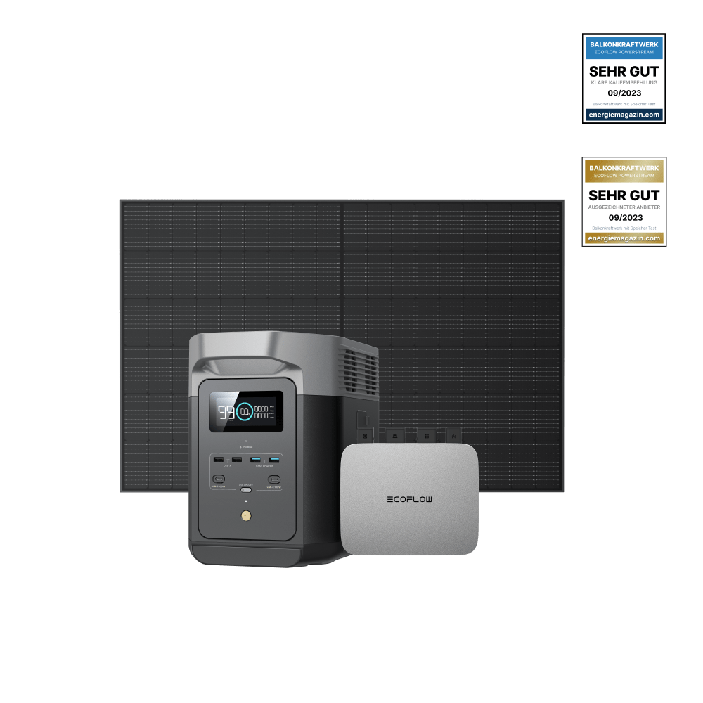 EcoFlow PowerStream Balcony Solar System with Storage 600W/800W - DELTA 2