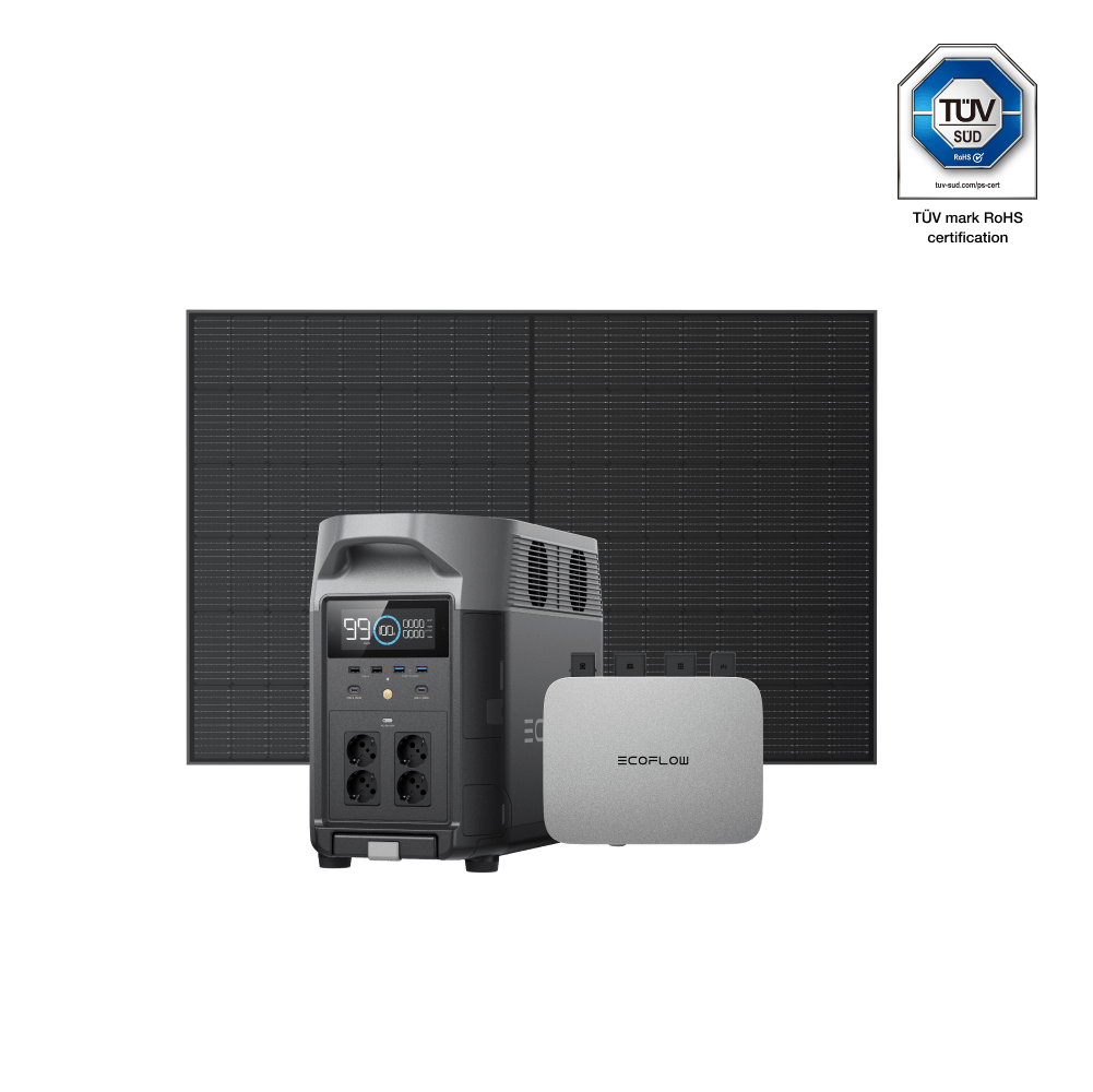 EcoFlow PowerStream Balcony Solar System with Storage 600W/800W - DELTA Pro