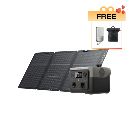 EcoFlow RIVER 2 Max Portable Power Station RIVER 2 Max + 160W Portable Solar Panel