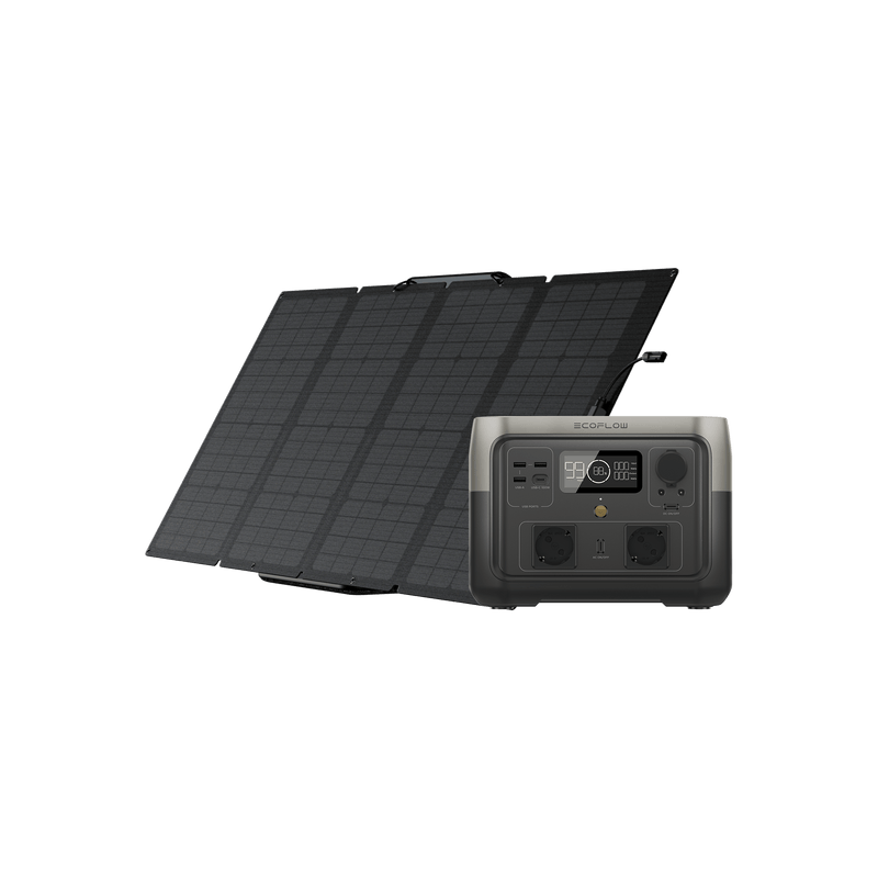 Load image into Gallery viewer, EcoFlow RIVER 2 Max Portable Power Station RIVER 2 Max + 160W Portable Solar Panel

