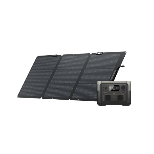 EcoFlow RIVER 2 Max Portable Power Station (Refurbished) RIVER 2 Max (Refurbished) + 160W Solar Panel (Refurbished) (Member Price)