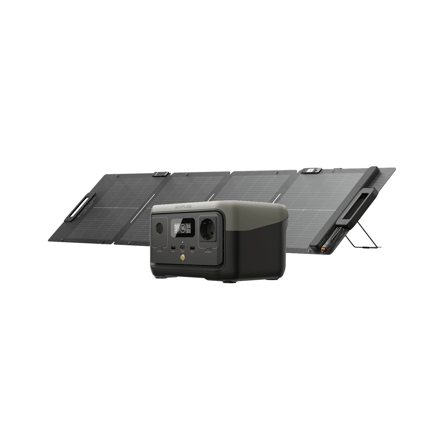 EcoFlow RIVER 2 Portable Power Station RIVER 2 + 110W Portable Solar Panel