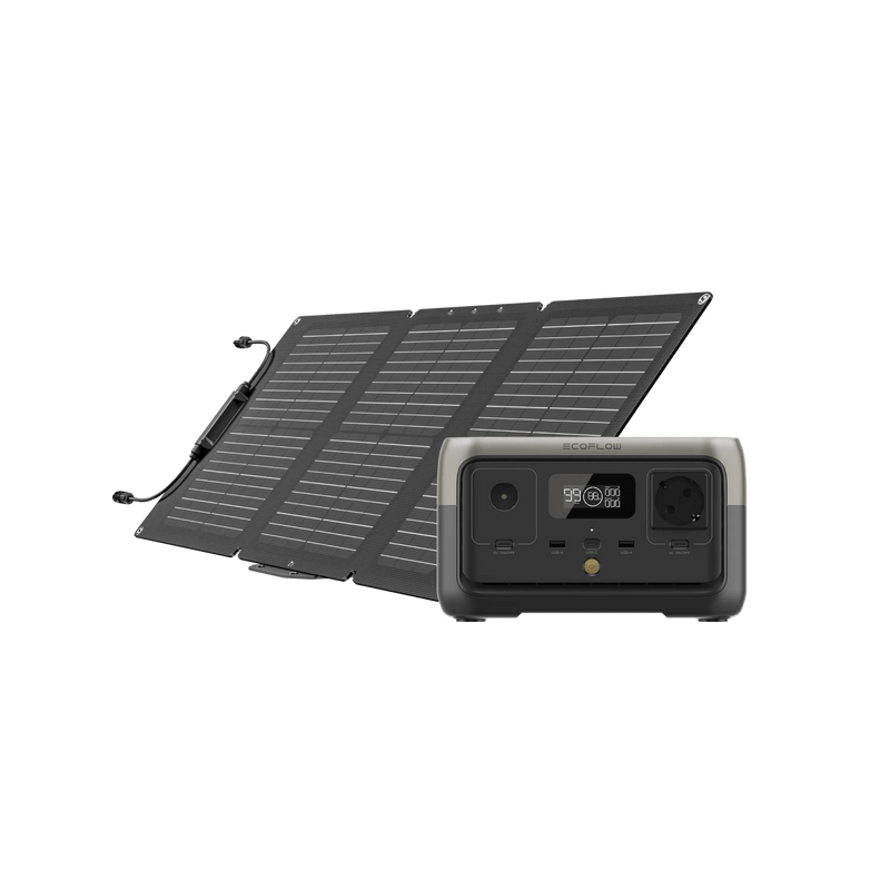 Load image into Gallery viewer, EcoFlow RIVER 2 Portable Power Station RIVER 2 + 60W Portable Solar Panel
