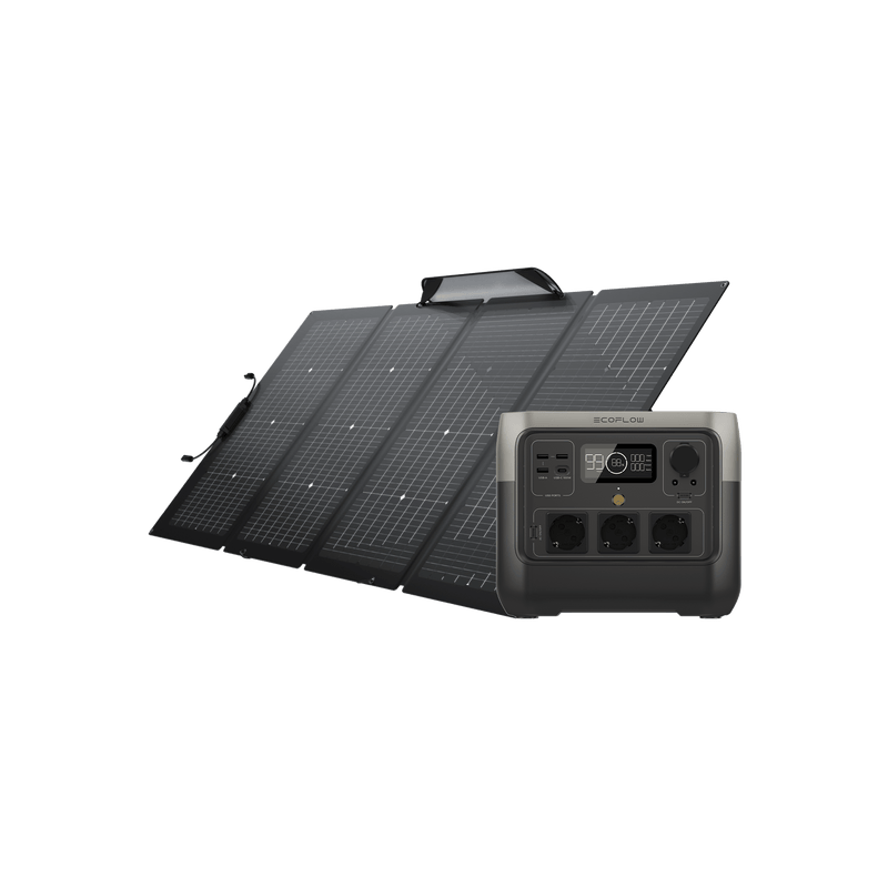 Load image into Gallery viewer, EcoFlow RIVER 2 Pro Portable Power Station RIVER 2 Pro + 220W Portable Solar Panel
