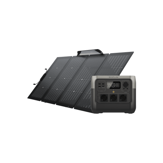 EcoFlow RIVER 2 Pro Portable Power Station RIVER 2 Pro + 220W Portable Solar Panel