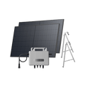 Load image into Gallery viewer, EcoFlow STREAM Balcony Kit Concrete Balcony / (1040Wp) 2 × 520W Rigid Solar Panel + STREAM Microinverter / Bracket: Concrete Balcony
