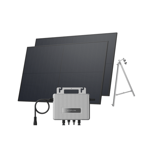 EcoFlow STREAM Balcony Kit Concrete Balcony / (900Wp) 2 × 450W Rigid Solar Panel + STREAM Microinverter / Bracket: Concrete Balcony