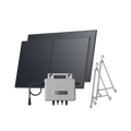 Load image into Gallery viewer, EcoFlow STREAM Balcony Kit Glass Balcony / (1040Wp) 2 × 520W Rigid Solar Panel + STREAM Microinverter / Bracket: Semi-enclosed Balcony
