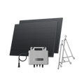 Load image into Gallery viewer, EcoFlow STREAM Balcony Kit Glass Balcony / (800Wp) 2 × 400W Rigid Solar Panel + STREAM Microinverter / Bracket: Semi-enclosed Balcony
