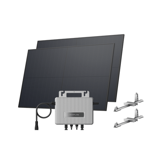 EcoFlow STREAM Balcony Solar System STREAM Microinverter + 2 x 450 W Rigid Solar Panel / Bracket: Garden