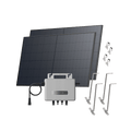 Load image into Gallery viewer, EcoFlow STREAM Garden/Ground Kit (1040Wp) 2 × 520W Rigid Solar Panel + STREAM Microinverter / Bracket: Adjustable Solar Support
