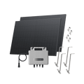 Load image into Gallery viewer, EcoFlow STREAM Garden/Ground Kit (900Wp) 2 × 450W Rigid Solar Panel + STREAM Microinverter / Bracket: Adjustable Solar Support
