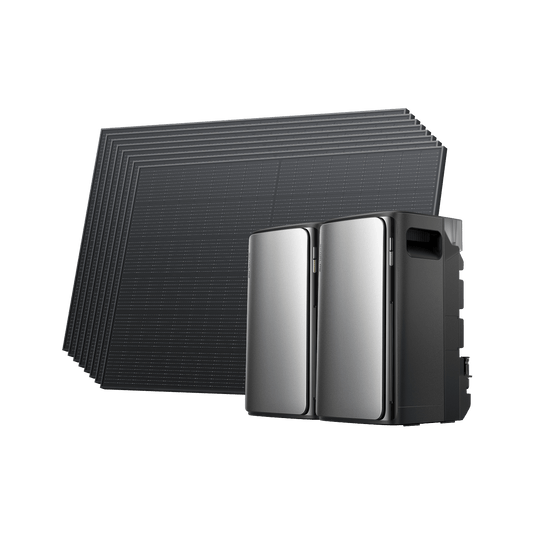 EcoFlow STREAM Ultra/Pro/Max STREAM Ultra / STREAM Ultra+ 8 × 400W Rigid Solar Panel (with 1 × Parallel Cables)