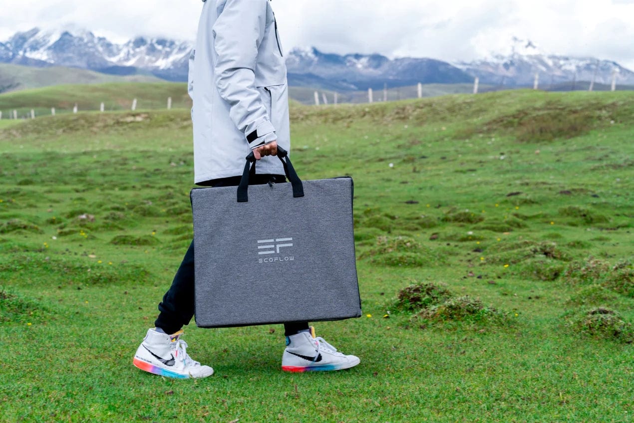 Ecoflow 110W Portable Solar Panel 2 Pc 110w 2 ecoflow kenya official online store monocrystalline silicon 4kg in weight 2 years warranty lightweight and portable self-supporting one-piece folding design