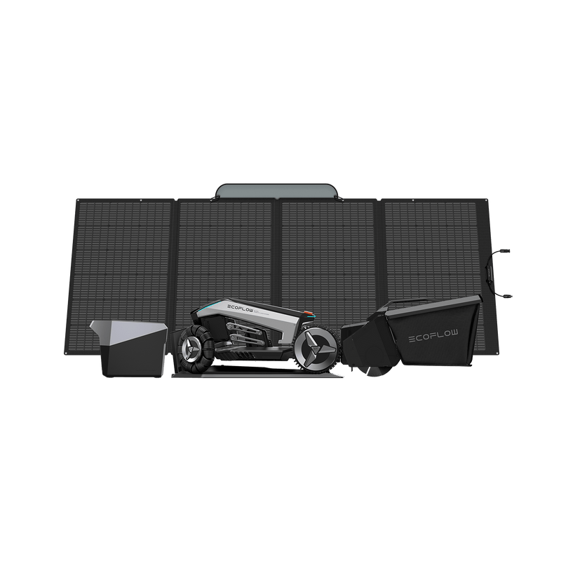 Load image into Gallery viewer, EcoFlow BLADE Robotic Lawn Mower BLADE + Lawn Sweeper Kit + Smart Extra Battery + 400W Soalr Panel
