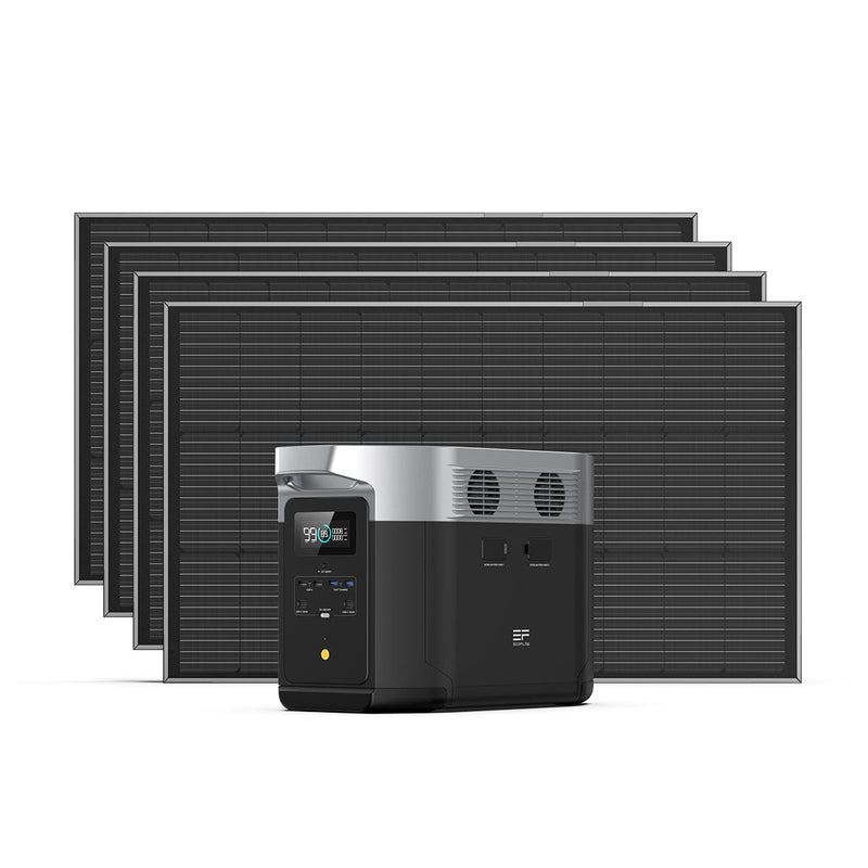 Load image into Gallery viewer, EcoFlow DELTA Max Portable Power Station + 100W Rigid Solar Panel DELTA Max 1600 / 4
