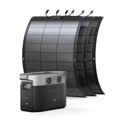 EcoFlow DELTA Max Portable Power Station + 100W Rigid Solar Panel