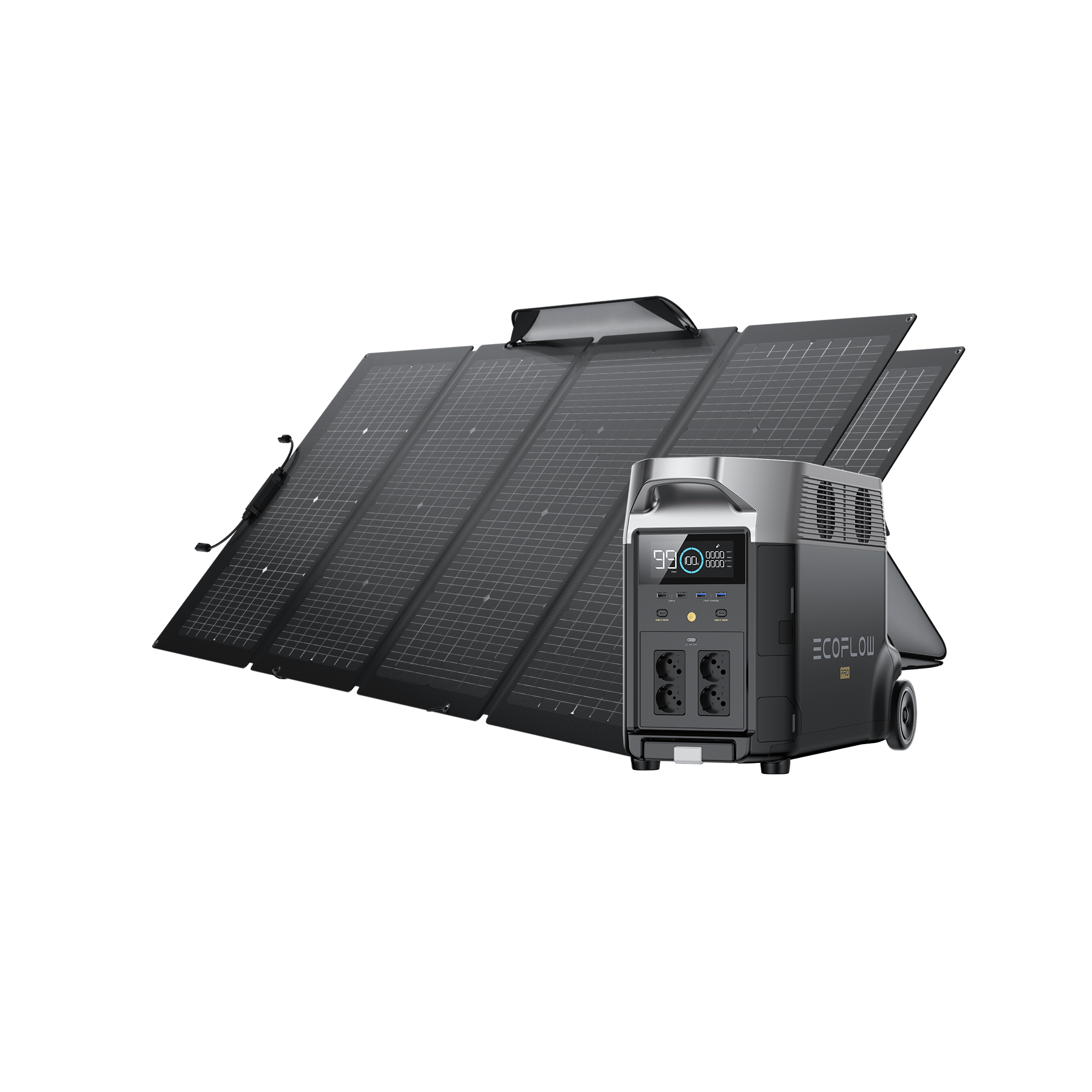 EcoFlow DELTA Pro + 220W Portable Solar Panel