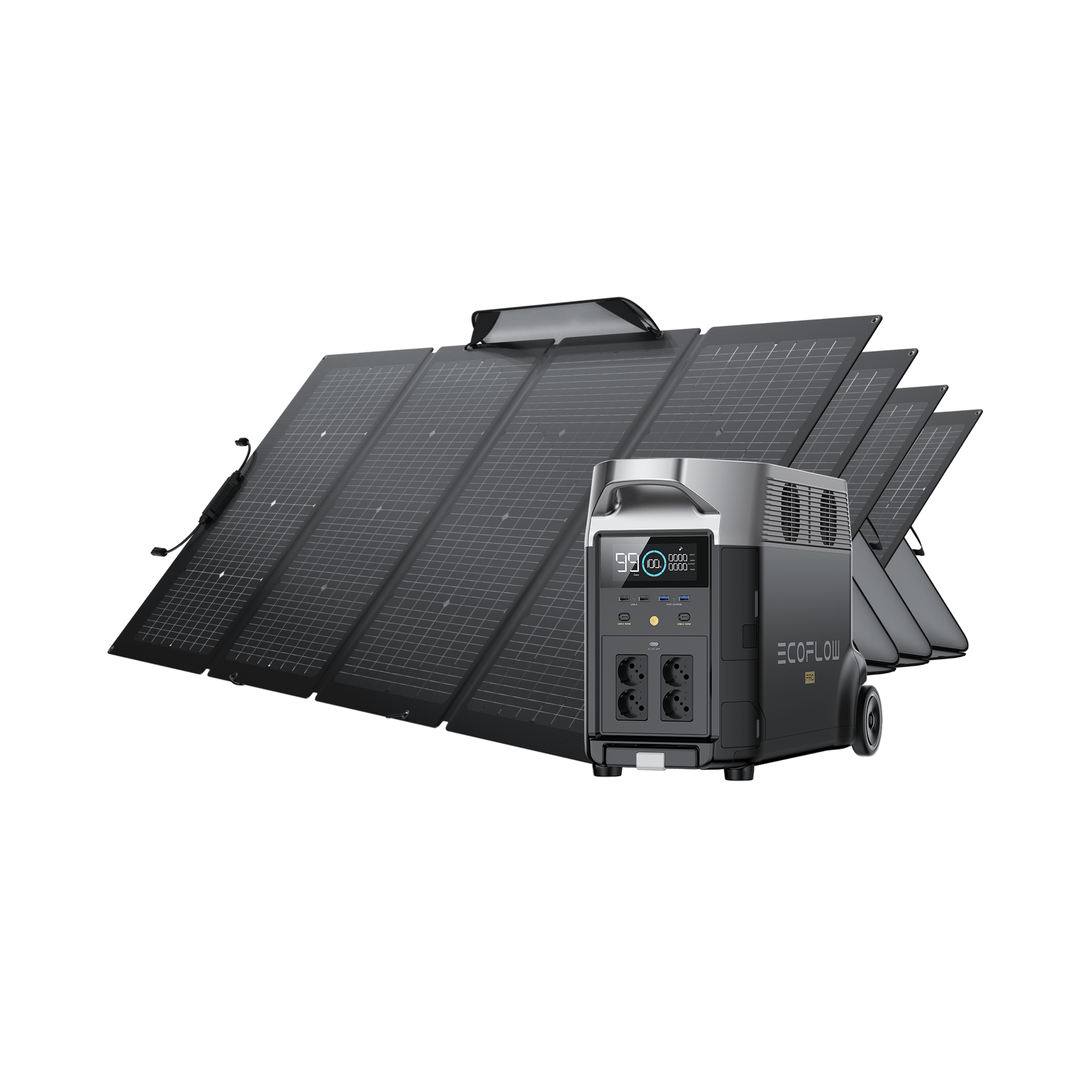 EcoFlow DELTA Pro + 220W Portable Solar Panel