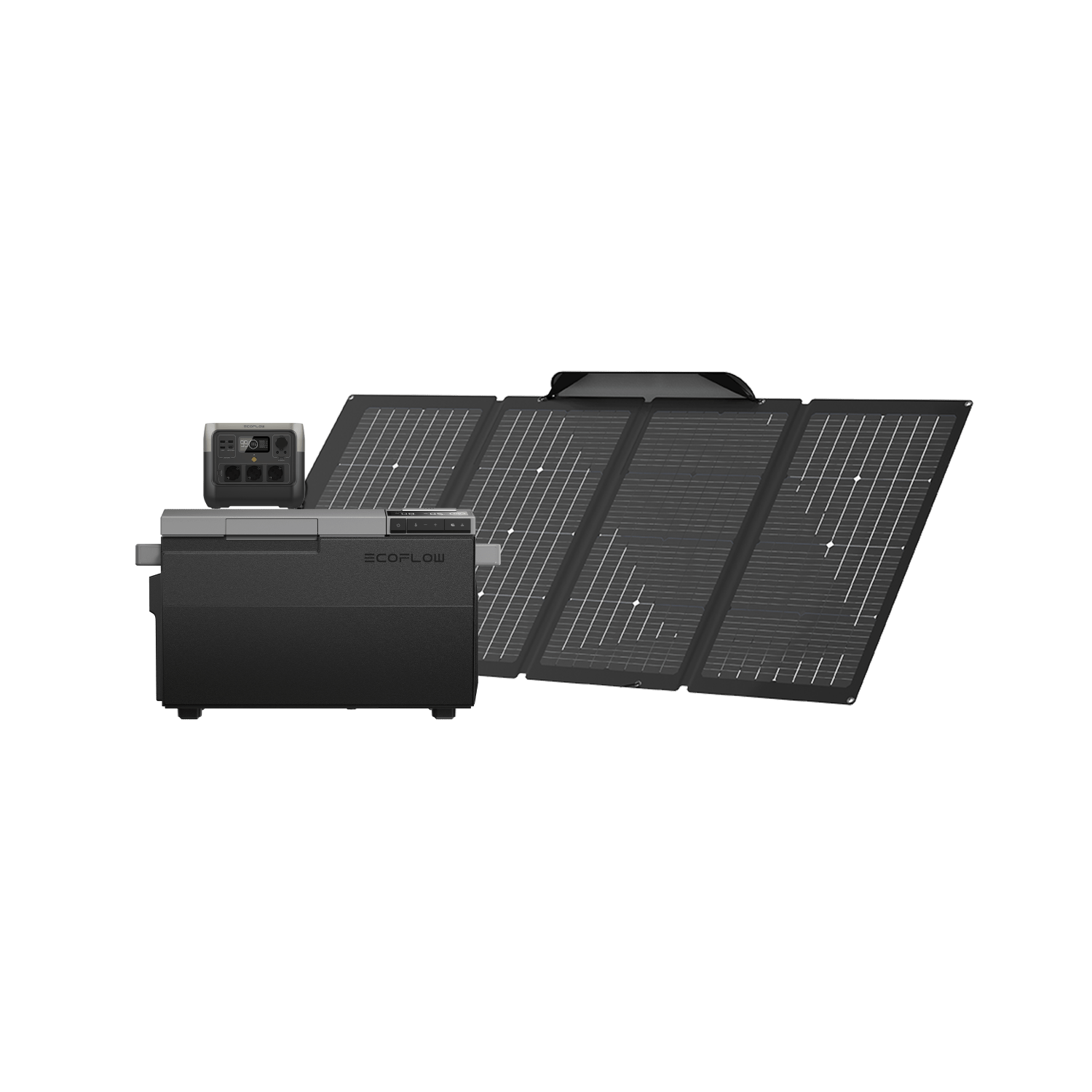 EcoFlow GLACIER + Portable Power Stations GLACIER + RIVER 2 Pro + 220W Solar Panel